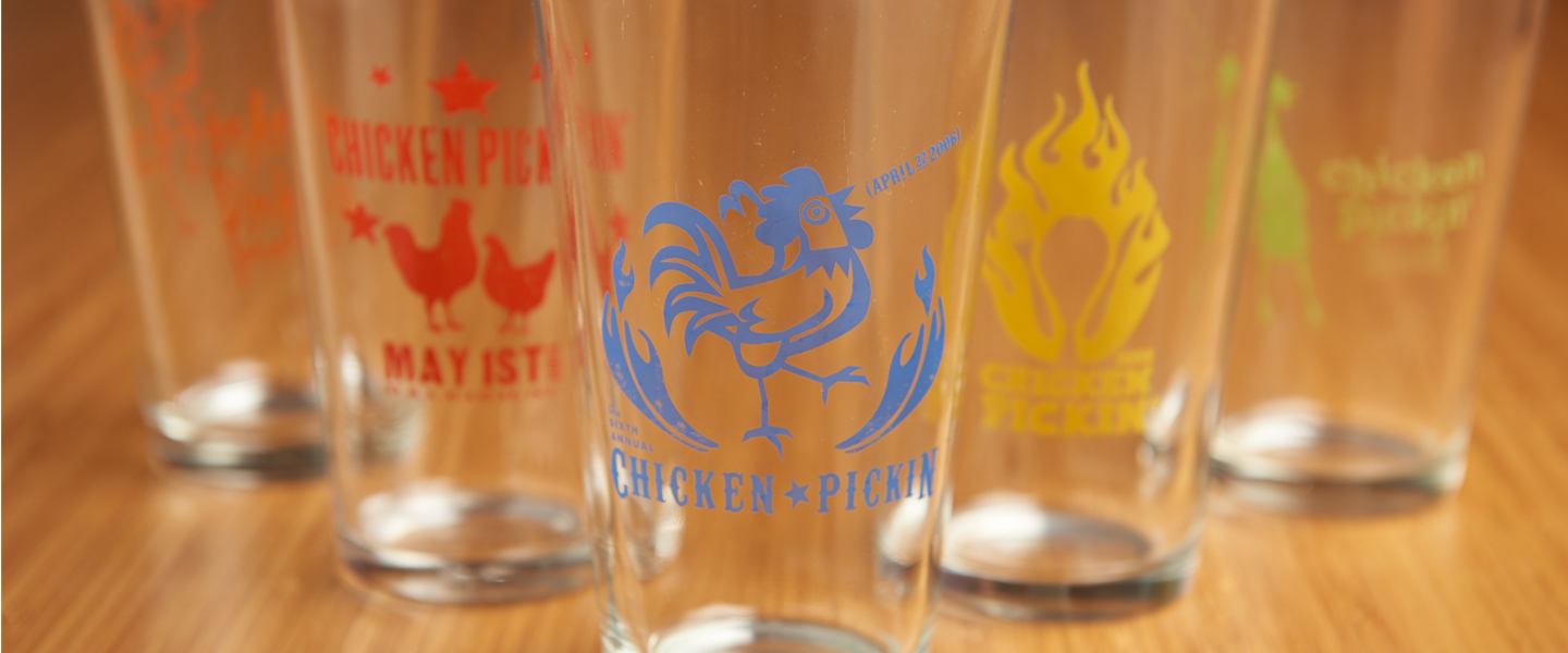 pint glass promotional design kwall
