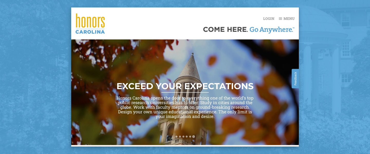 university honors program responsive web design