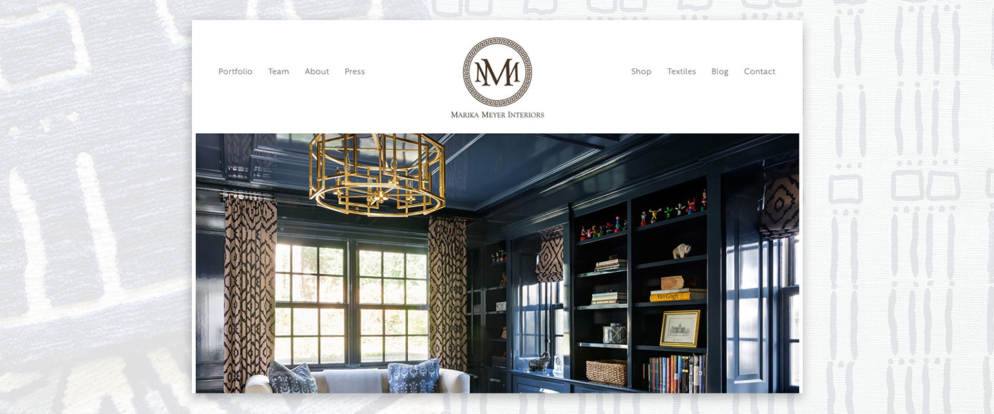 interior design portfolio website