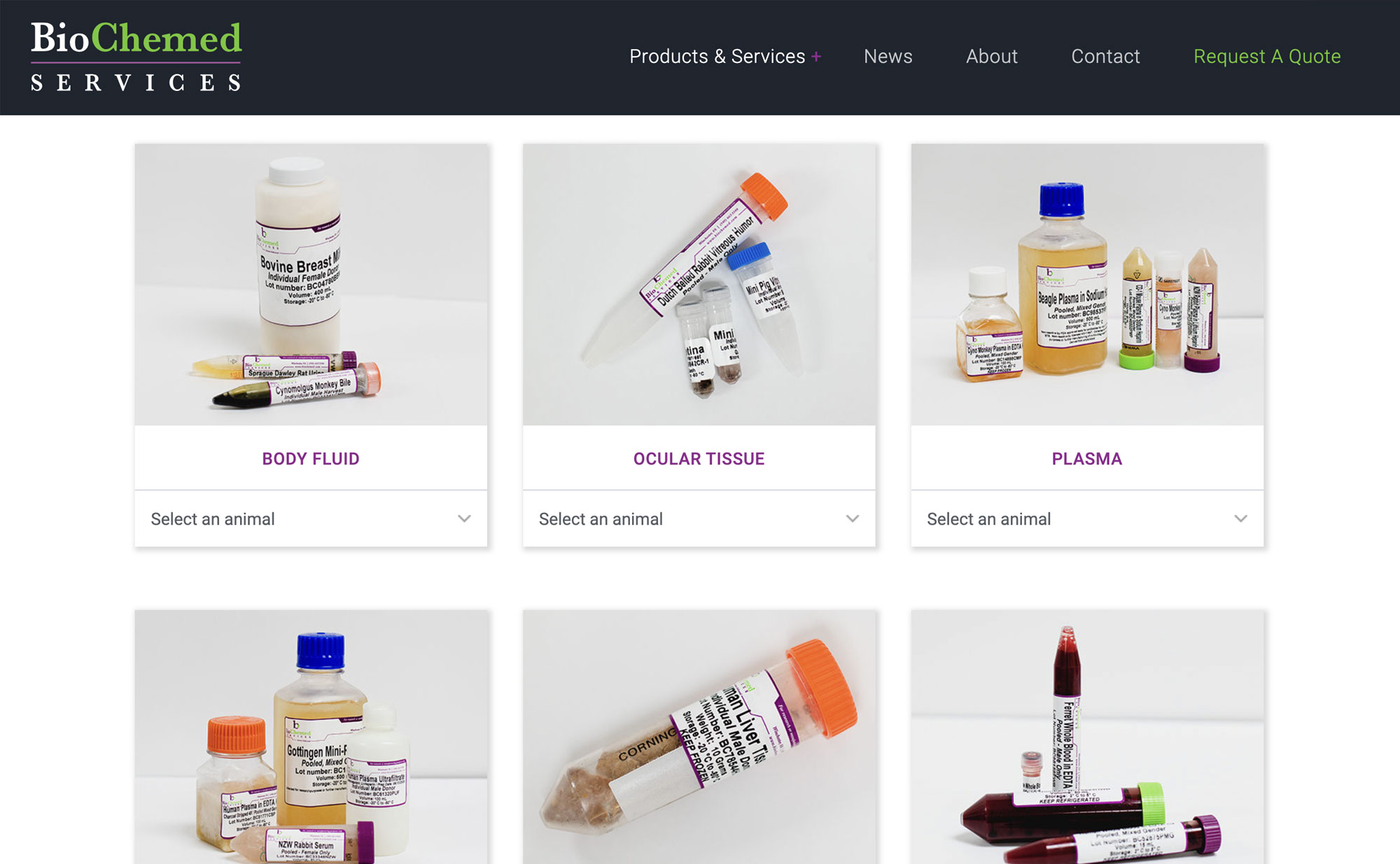 website design for lab companies