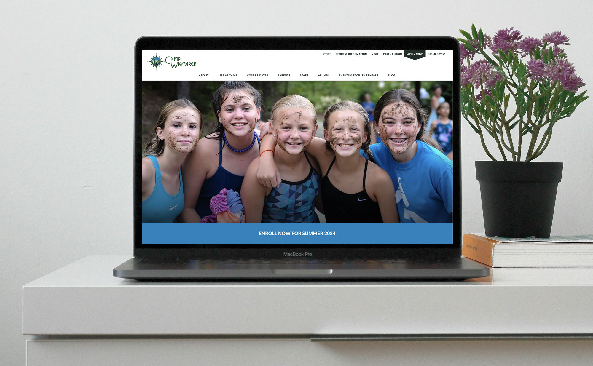responsive web design for camps